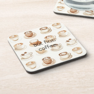 Cream Coffee Cups Beverage Coaster