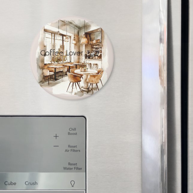 Cream Coffee Shop Magnet (In Situ (Fridge))