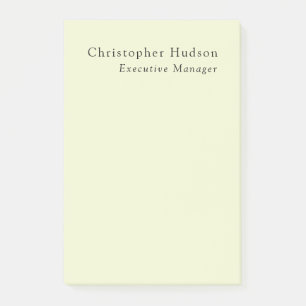 Cream Color Minimalist Modern Simple Plain Post-it Notes