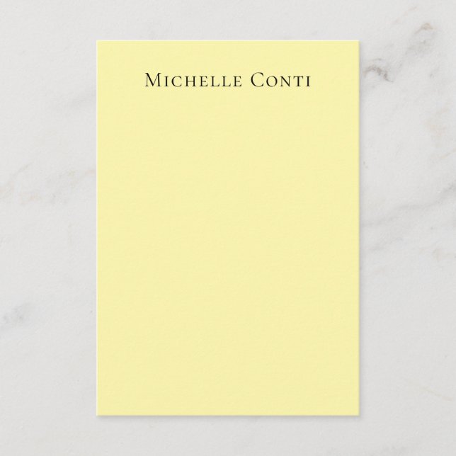 Cream Color Minimalist Plain Elegant Enclosure Card (Front)