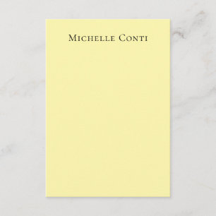 Cream Color Minimalist Plain Elegant Modern Enclosure Card