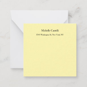 Cream Color Professional Unique Classical Note Card