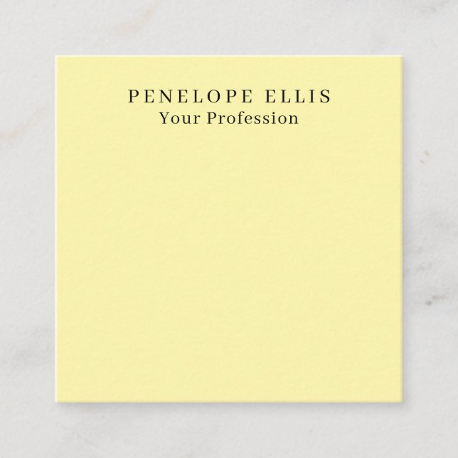 Cream Color Unique Original Classical Professional Enclosure Card (Front)