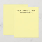 Cream Color Unique Professional Paper Sheet (Front/Back)