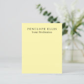 Cream Color Unique Professional Paper Sheet (Standing Front)