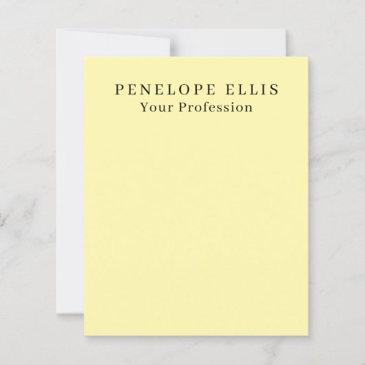 Cream Color Unique Professional Paper Sheet (Front)