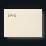 Cream Colored Envelopes<br><div class="desc">A cream-colored envelope to match the Sympathy Acknowledgement Card in Cream Color (4.75" x 6.5"). Custom envelopes add the perfect finishing touch to any mail. The envelope is easy to customize with your return address, font and font color. Not exactly what you're looking for? All our products can be custom...</div>