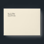 Cream Colored Envelopes<br><div class="desc">A cream-colored envelope to match the Sympathy Acknowledgement Card in Cream Color (4.75" x 6.5"). Custom envelopes add the perfect finishing touch to any mail. The envelope is easy to customize with your return address, font and font color. Not exactly what you're looking for? All our products can be custom...</div>