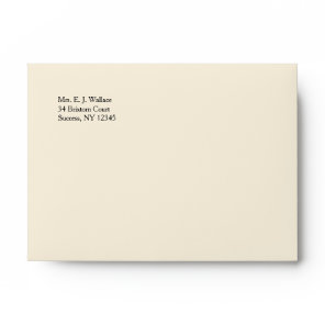 Cream Colored Envelopes