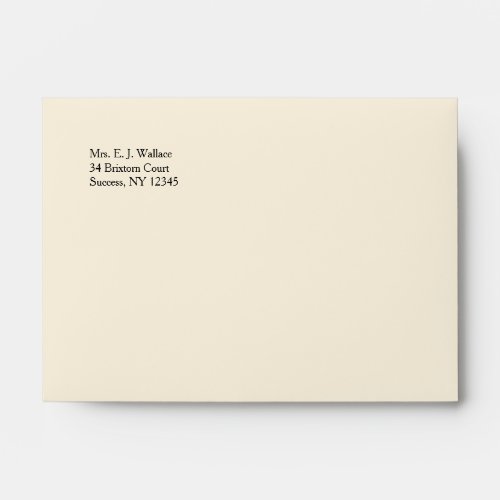 Cream Colored Envelopes