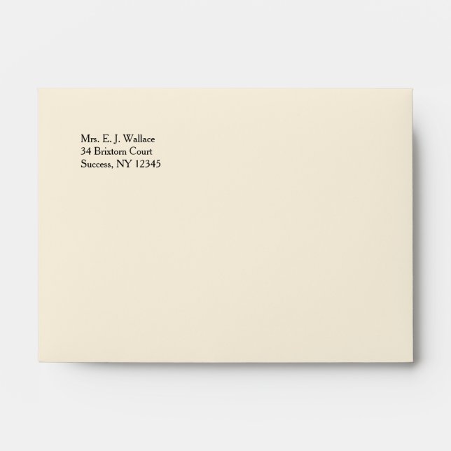 Cream Colored Envelopes (Front)