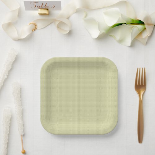 Cream Colored Tiny Polka Dot Texture Dark g1 Paper Plates