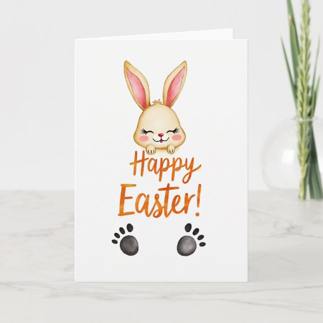 Cream Creature Easter Card (Front)