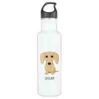 Cream Dachshund with Custom Text