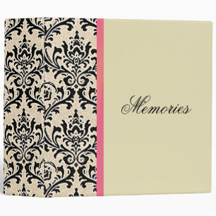 Cream Damask ~ Business Binder Photo Album