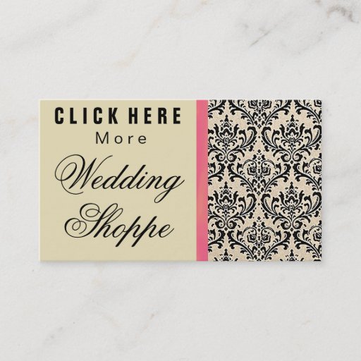 Customizable Cream Damask ~ Business Cards