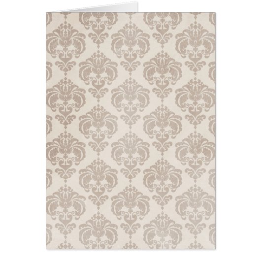 Cream Damask Cards (Front)