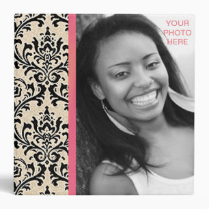 Cream Damask INSERT PHOTO (Size Options) - Binder