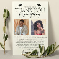 Cream Double Graduation 2 Photo Graduation Party