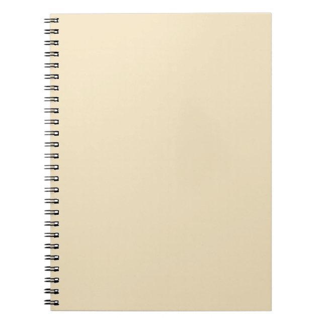 Cream Ecru Beige Notebook (Front)