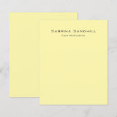 Cream Elegant Plain Simple Minimalist Paper Sheet (Front/Back)