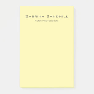 Cream Elegant Plain Simple Minimalist Post-it Notes