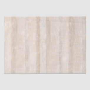 Cream Faux Wood Wedding Tissue Paper