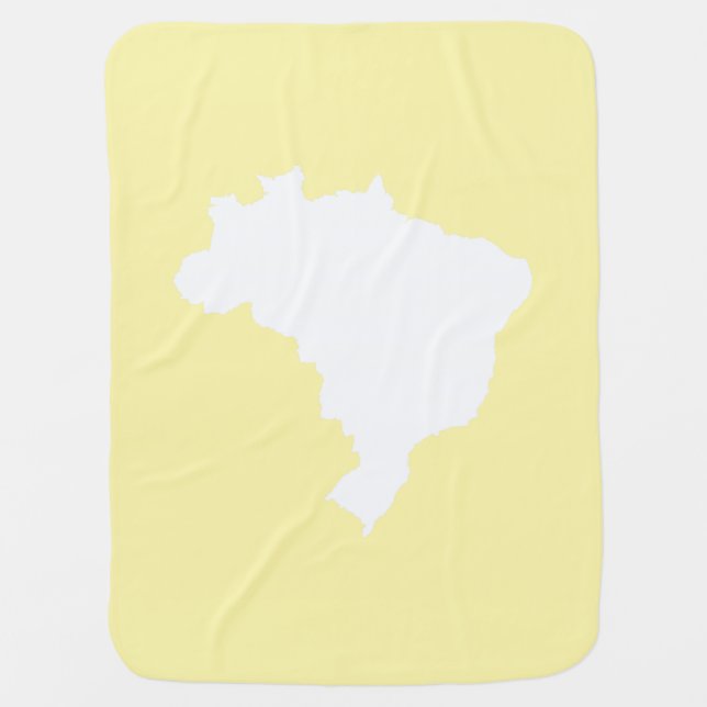 Cream Festive Brazil at Emporio Moffa Swaddle Blanket (Front)