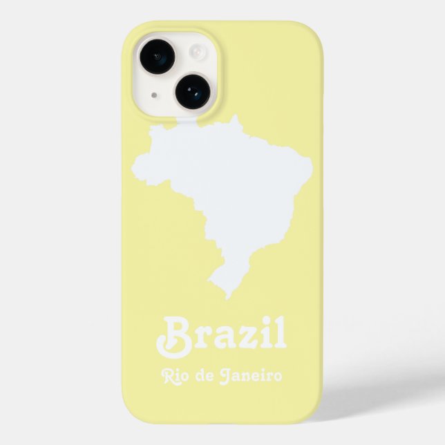 Cream Festive Brazil Case-Mate iPhone Case (Back)