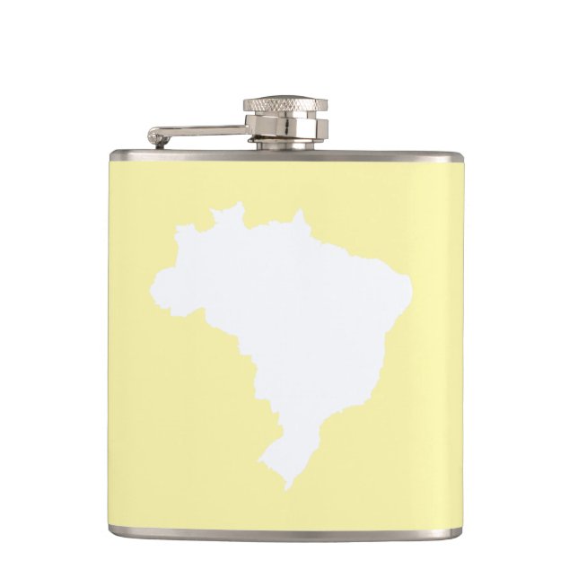 Cream Festive Brazil Flask (Front)