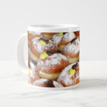 Cream Filled Sufganiyot Large Coffee Mug<br><div class="desc">Chocolate and vanilla cream Sufganiyots,  special doughnuts for Chanukah. Image by Yoninah,  licensed under http://creativecommons.org/licenses/by-sa/3.0/deed.en.</div>