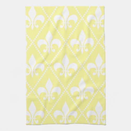 Cream Fleur de Lis Towel