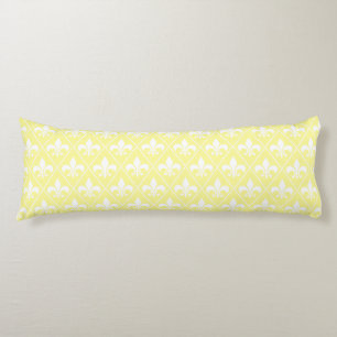 Cream Fleur de Lys Body Pillow