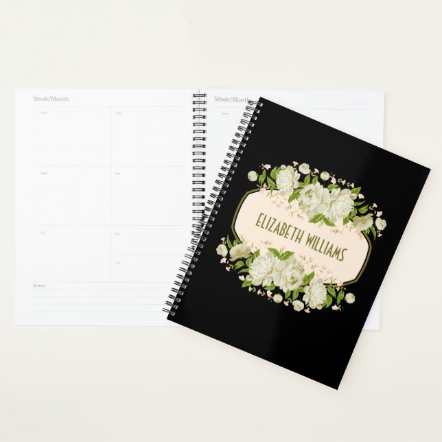 Cream Floral Planner. Mother"s Day Gift Planner (Display)