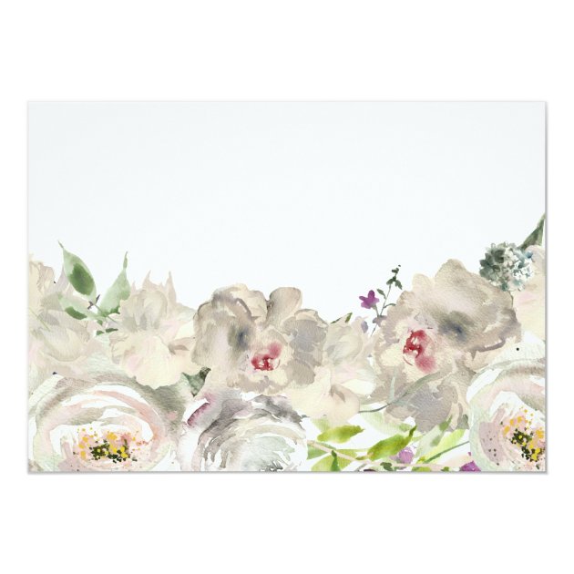 Cream Flower Bridal Shower Invitation