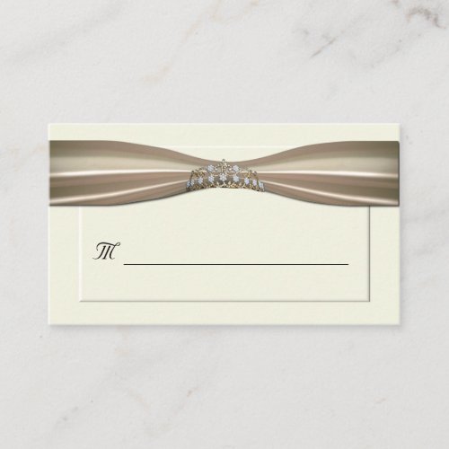 Cream Formal Place Cards Business Card Templates