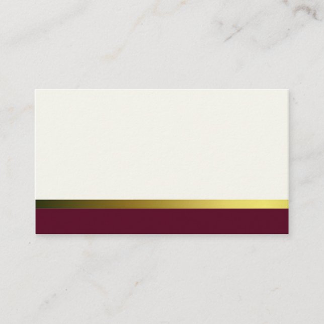 Cream Formal Place Cards (Front)