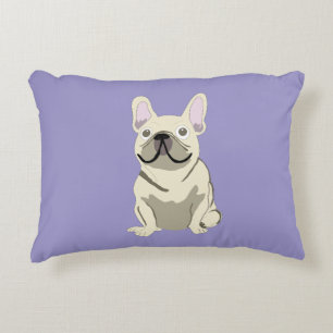 Cream French Bulldog, Accent Pillow