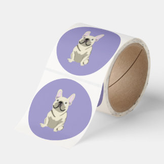 Cream French Bulldog,  Classic Round Sticker