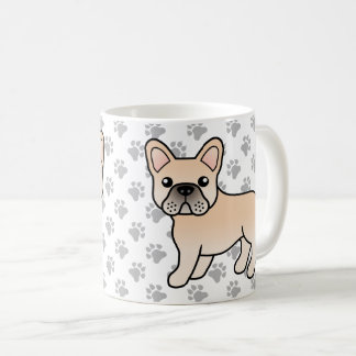 Cream French Bulldog Cute Cartoon Dog Coffee Mug