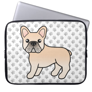 Reputable French Bulldog with Glasses 10 10.8 Computer Case for Women Computer Case for Laptop Protective