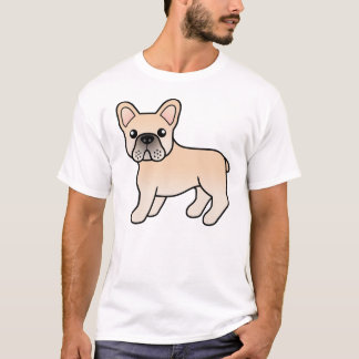 Cream French Bulldog Cute Cartoon Dog T-Shirt