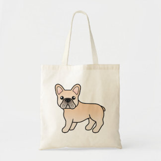 Cream French Bulldog Cute Cartoon Dog Tote Bag