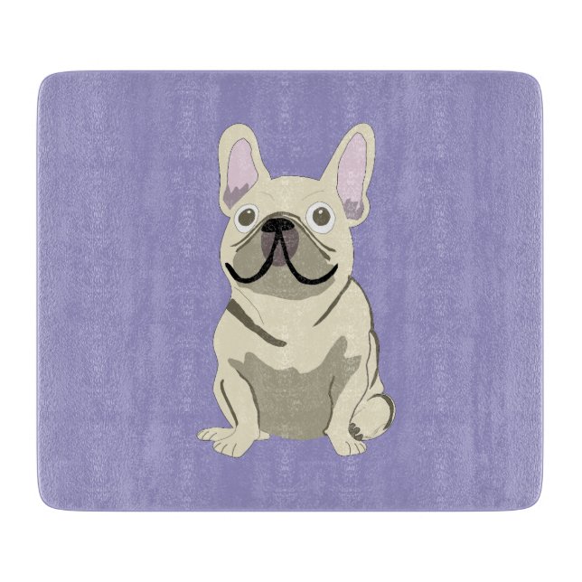 Cream French Bulldog,  Cutting Board (Front)
