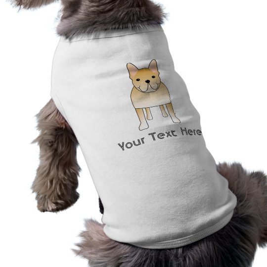 Cream French Bulldog. Dog Cartoon Shirt