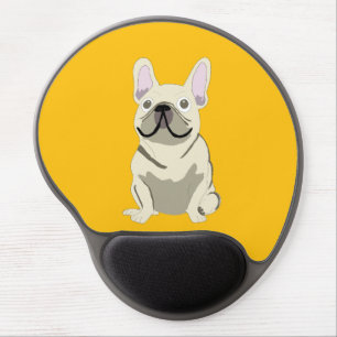 Cream French Bulldog Gel Mouse Pad