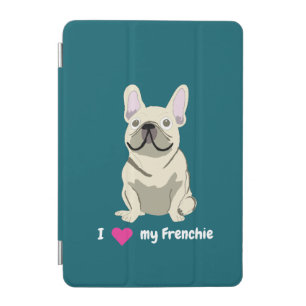 Cream French Bulldog, I Love my Dog iPad Mini Cover
