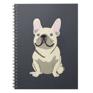 Cream French Bulldog Notebook