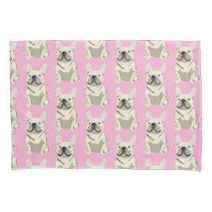 Cream French Bulldog Pillow Case