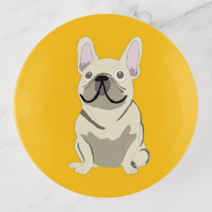 Cream French Bulldog, Trinket Tray